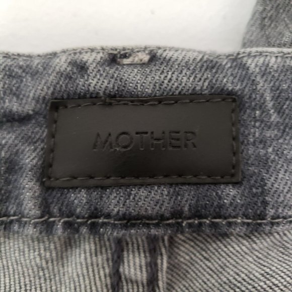 Mother Womens High Waisted Looker Jeans Size 29 Gray Distressed Ankle Nick Fray - Picture 3 of 13